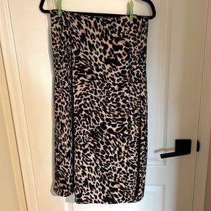 Zara Leopard MIDI Skirt